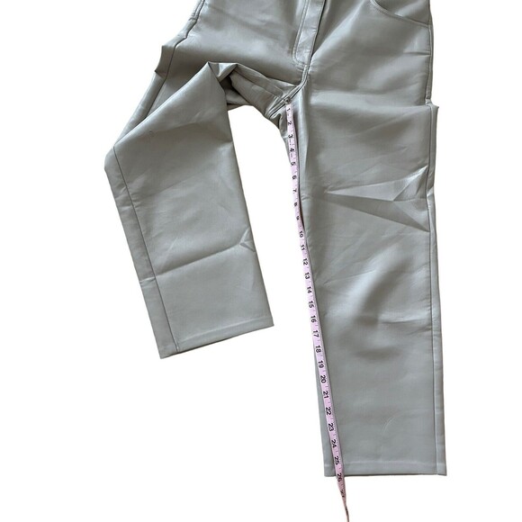 Aritzia‎ Wilfred Vegan Faux Leather Melina Pants Women’s 12 High Rise *flawed - Picture 5 of 8